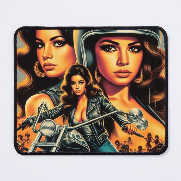 Item preview, Retro Biker Girls designed and sold by PulpVintage.
