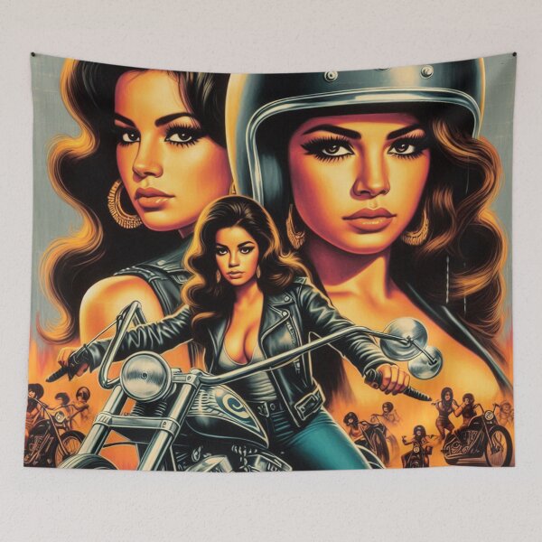 Item preview, Retro Biker Girls designed and sold by PulpVintage.