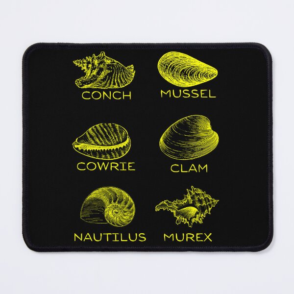 Item preview, 6 Types of Shells - Yellow designed and sold by BeWilDesigns.