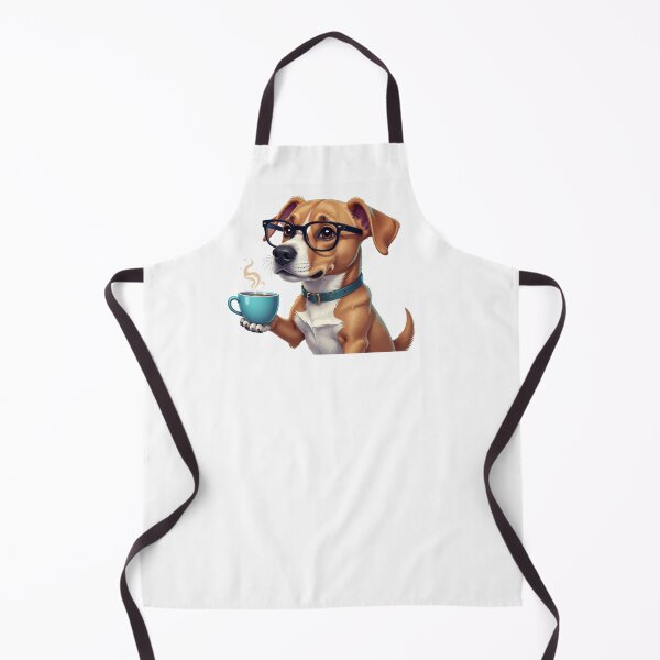 Item preview, dog with a cup of coffee designed and sold by GalynaLB.
