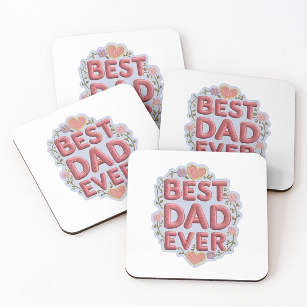 Item preview, Best Dad Ever Embroidered Patch Design designed and sold by ArtDesignTp.