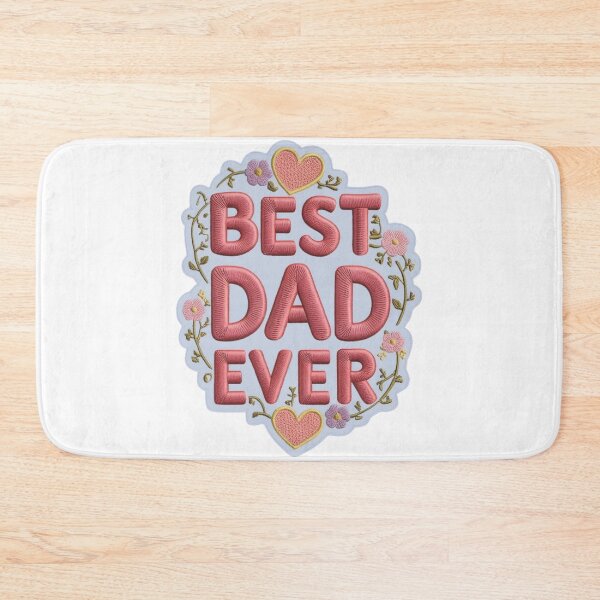 Item preview, Best Dad Ever Embroidered Patch Design designed and sold by ArtDesignTp.