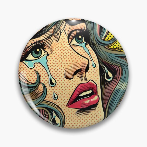 Item preview, Arte pop: Mujer llorando designed and sold by PinUpPizzazz.