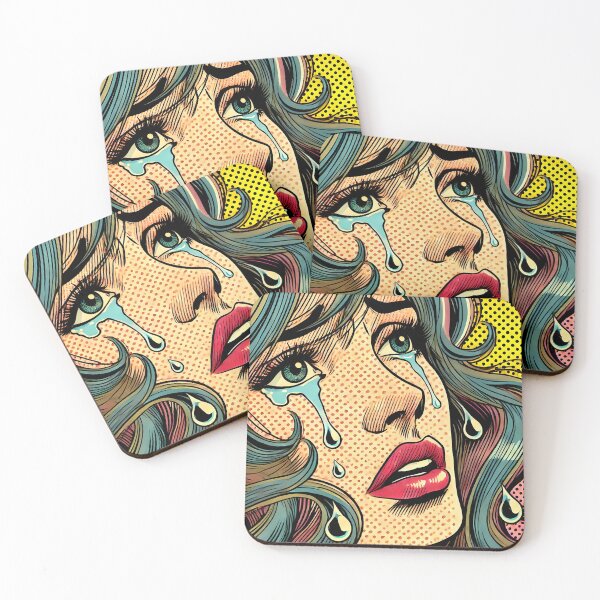 Item preview, Pop Art: Crying Woman designed and sold by PinUpPizzazz.