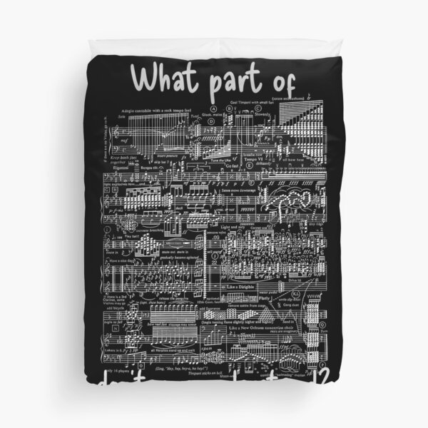 Item preview, What part of don't you understand? - sarcastic music geek humor, dark background designed and sold by PixelPunny.