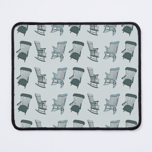Item preview, Vintage Rocking Chair Sticker Shirt Tote Grey Blue designed and sold by LayerCakeDigDes.