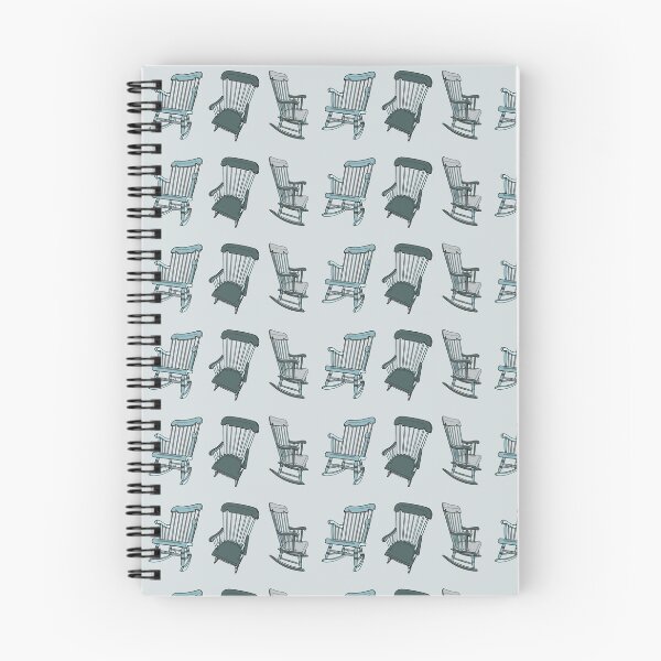 Item preview, Vintage Rocking Chair Sticker Shirt Tote Grey Blue designed and sold by LayerCakeDigDes.
