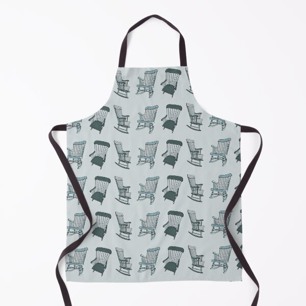Item preview, Vintage Rocking Chair Sticker Shirt Tote Grey Blue designed and sold by LayerCakeDigDes.