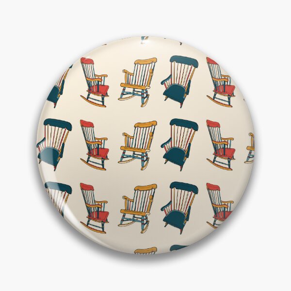 Item preview, Vintage Rocking Chair Sticker Shirt Tote Red Yellow Blue designed and sold by LayerCakeDigDes.