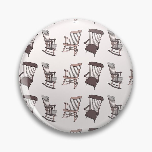 Item preview, Vintage Rocking Chair Sticker Shirt Tote Grey Brown designed and sold by LayerCakeDigDes.