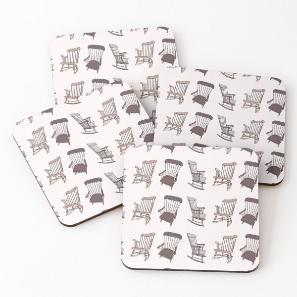 Item preview, Vintage Rocking Chair Sticker Shirt Tote Grey Brown designed and sold by LayerCakeDigDes.