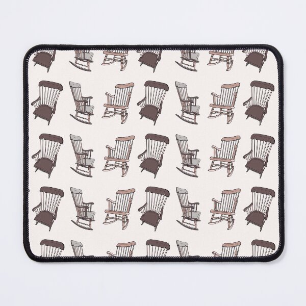 Item preview, Vintage Rocking Chair Sticker Shirt Tote Grey Brown designed and sold by LayerCakeDigDes.