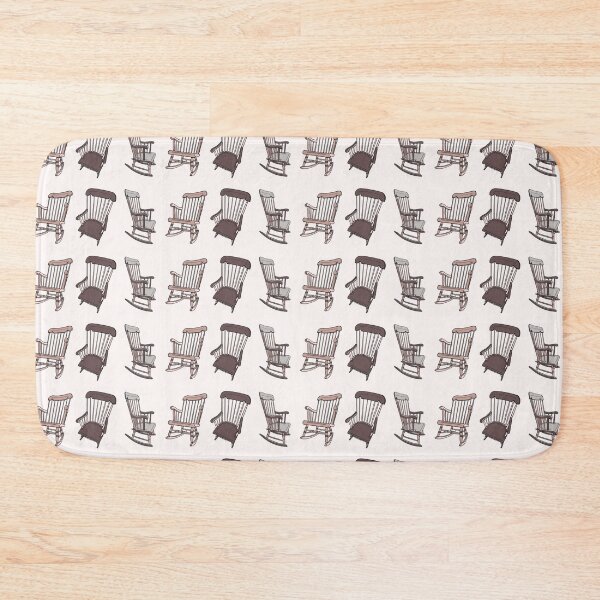 Item preview, Vintage Rocking Chair Sticker Shirt Tote Grey Brown designed and sold by LayerCakeDigDes.