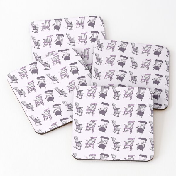 Item preview, Vintage Rocking Chair Sticker Shirt Tote Grey Purple designed and sold by LayerCakeDigDes.