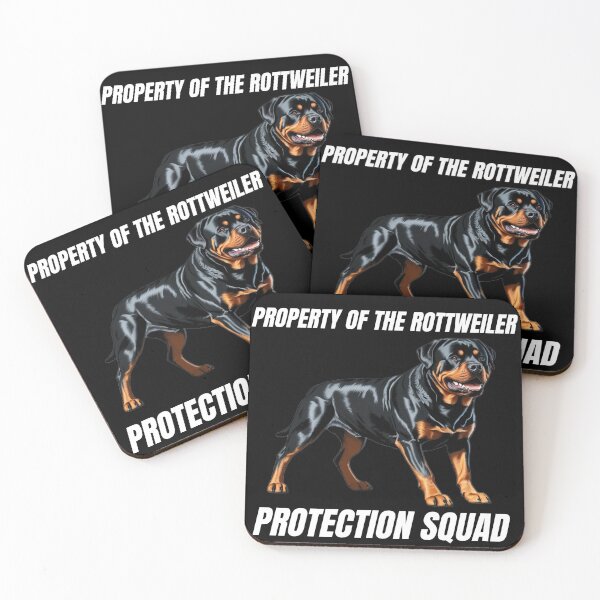 Item preview, Property of the Rottweiler Protection Squad – Funny Dog Lover Design designed and sold by JCRockDesign.