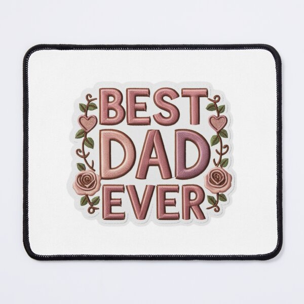 Item preview, Best Dad Ever Embroidered Patch Design designed and sold by ArtDesignTp.