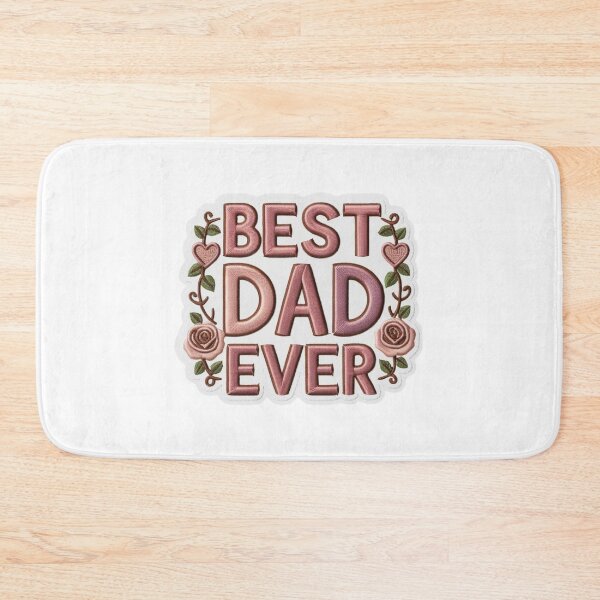 Item preview, Best Dad Ever Embroidered Patch Design designed and sold by ArtDesignTp.