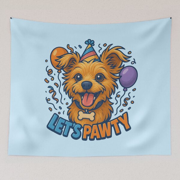 Item preview, Let's Pawty designed and sold by DopamineBee.