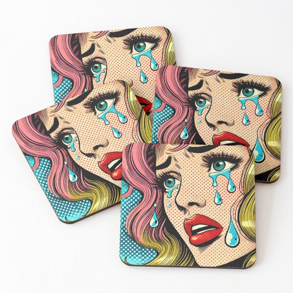 Item preview, Pop Art: Crying Woman designed and sold by PinUpPizzazz.