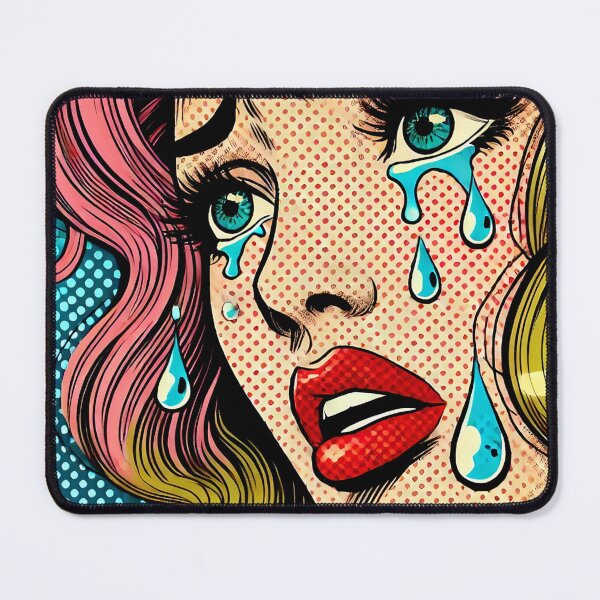 Item preview, Pop Art: Crying Woman designed and sold by PinUpPizzazz.