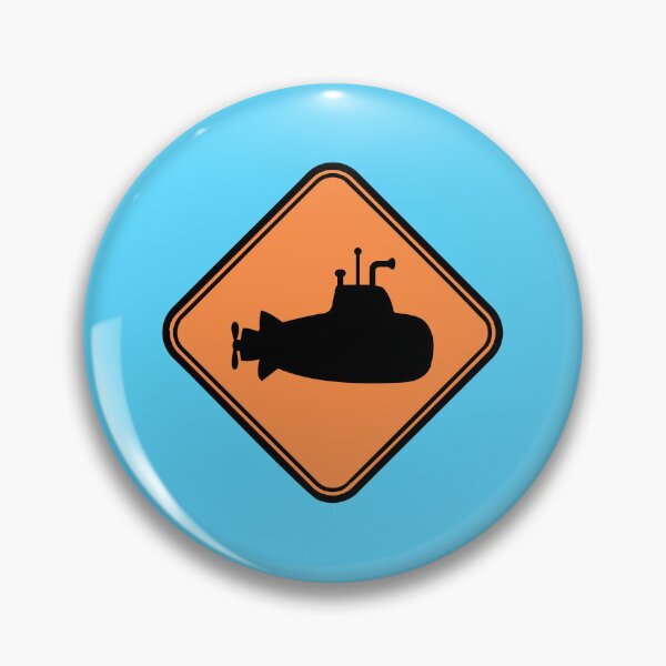 Item preview, Submarine Sign Warning Caution Danger Notice Logo designed and sold by shirt-o-mat.