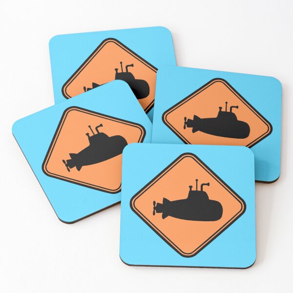 Item preview, Submarine Sign Warning Caution Danger Notice Logo designed and sold by shirt-o-mat.