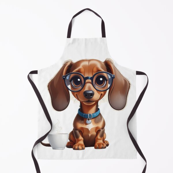 Item preview, dog with a cup of coffee designed and sold by GalynaLB.