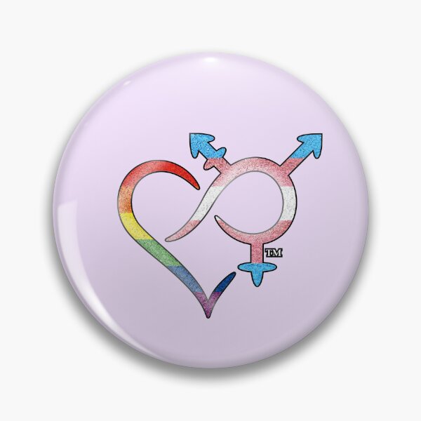 Item preview, Inclusivity & Love symbol TG PRIDE texturized designed and sold by Lahila Designs.