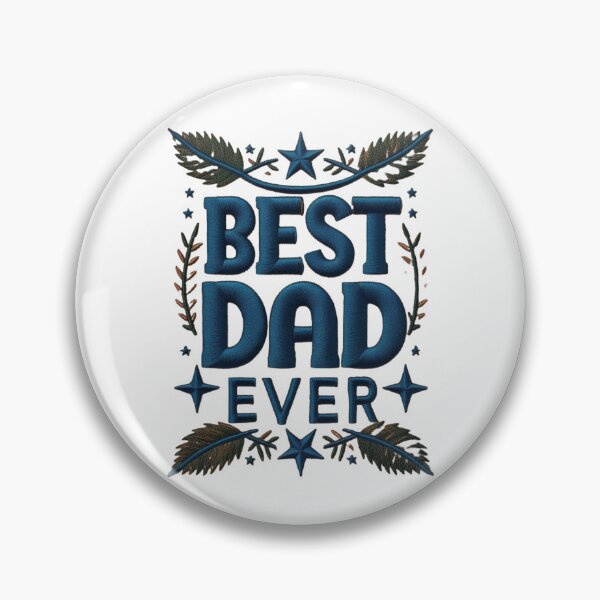 Item preview, Best Dad Ever Embroidered Patch Design designed and sold by ArtDesignTp.
