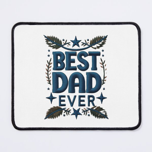 Item preview, Best Dad Ever Embroidered Patch Design designed and sold by ArtDesignTp.