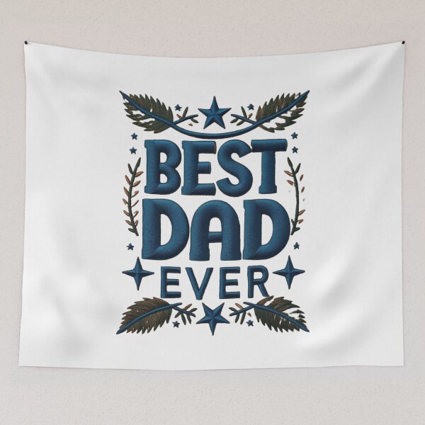Item preview, Best Dad Ever Embroidered Patch Design designed and sold by ArtDesignTp.