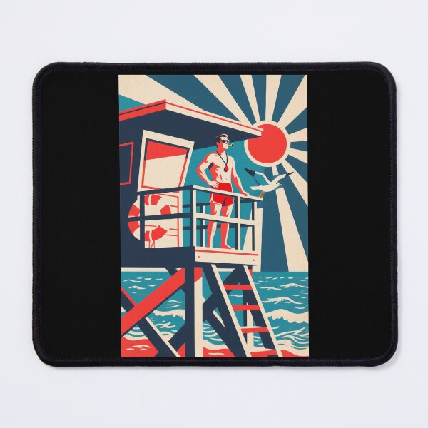 Item preview, Retro Lifeguard on Duty in Hope Style designed and sold by HoopeStylee.