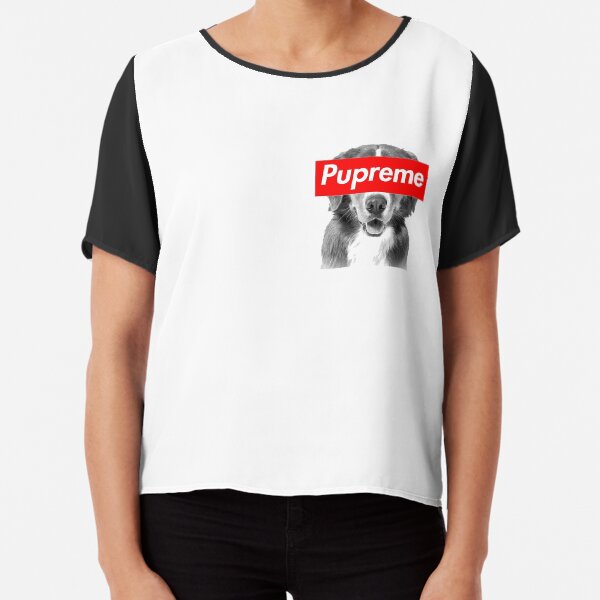 Pupreme - Dog x Supreme Chiffon Top
