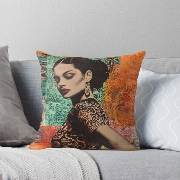 Item preview, Retrato vintage de mujer hispana designed and sold by Elite Print Studio.