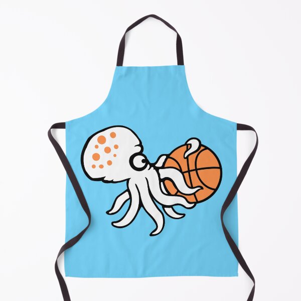 Item preview, Octopus playing basketball basket ball sport fun designed and sold by shirt-o-mat.
