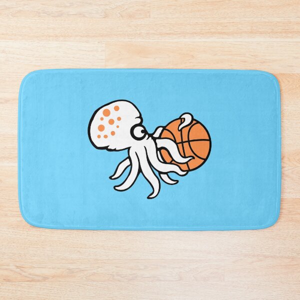 Item preview, Octopus playing basketball basket ball sport fun designed and sold by shirt-o-mat.