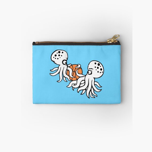 Item preview, 2 octopus team friends playing basketball sport designed and sold by shirt-o-mat.