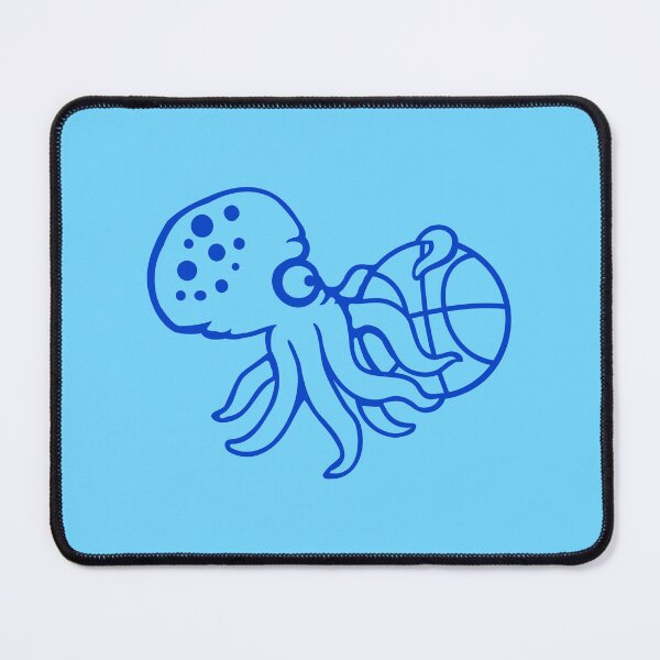 Item preview, Octopus playing basketball basket ball sport fun designed and sold by shirt-o-mat.