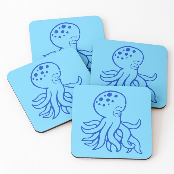 Item preview, Octopus tired sleeping sad closed eyes cartoon designed and sold by shirt-o-mat.