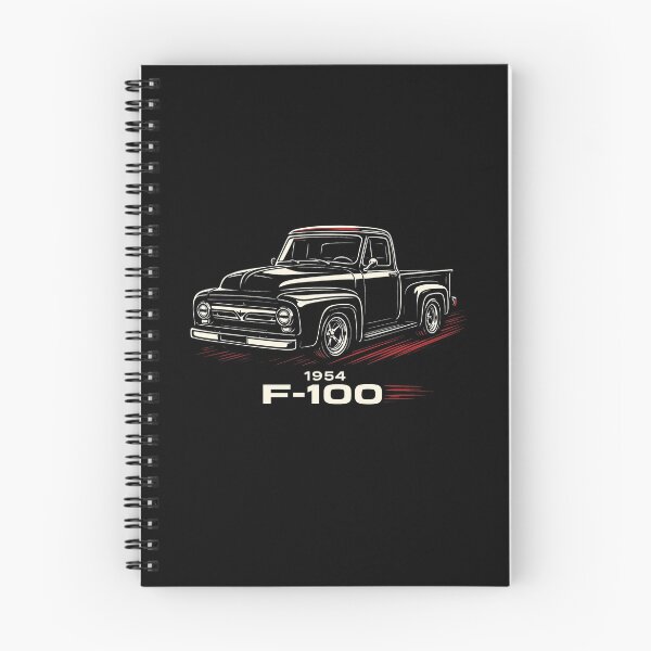 Item preview, 1954 Ford F-100 Classic Pickup in Bold Black and Red Accents designed and sold by TheArtOfCar.