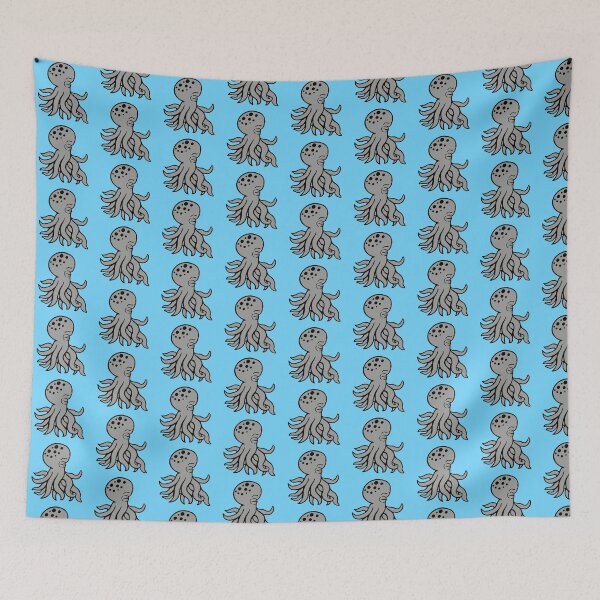 Item preview, Octopus tired sleeping sad closed eyes cartoon designed and sold by shirt-o-mat.