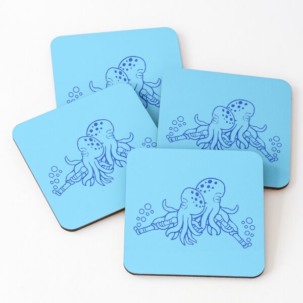 Item preview, 2 octopus flute music play bubbles two band team designed and sold by shirt-o-mat.