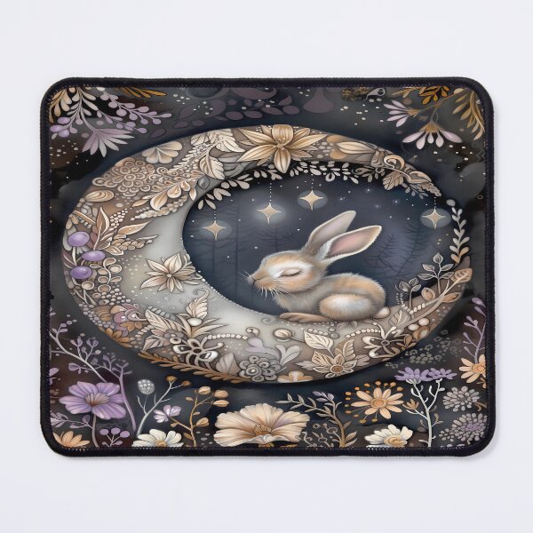 Item preview, Sleeping Bunny - Crescent Moon Art designed and sold by PawPrintStyles.