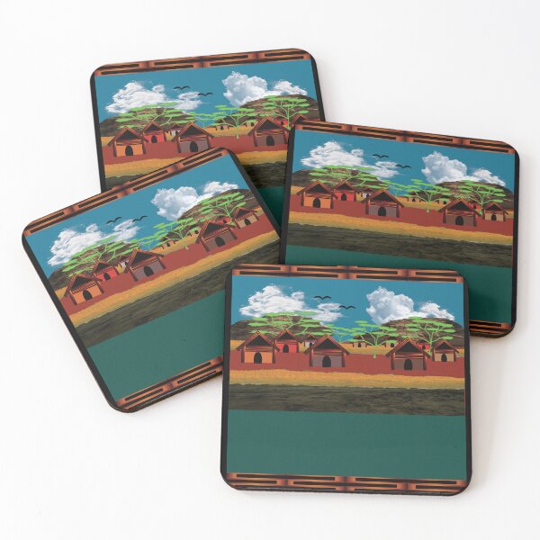 Item preview, A Colorful Small Village designed and sold by RGSMOOTHFINGER.