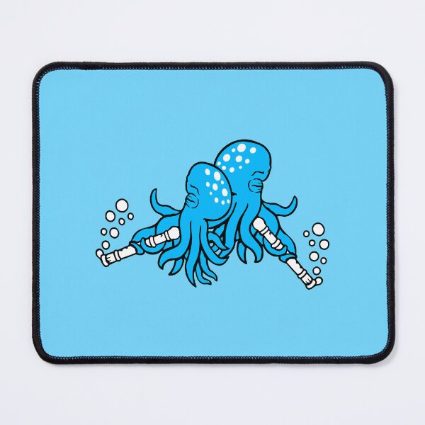Item preview, 2 octopus flute music play bubbles two band team designed and sold by shirt-o-mat.