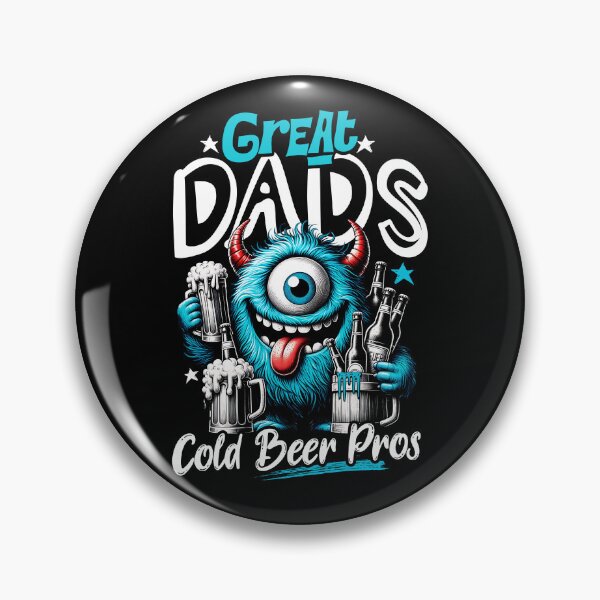 Item preview, Funny Beer Monster Dad Caricature, Cold Beer Pro Grill King designed and sold by DAMOTAmagazine.