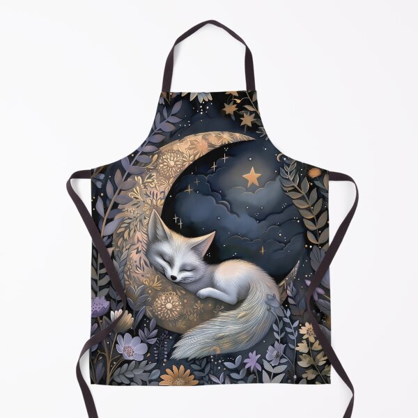 Item preview, Sleeping Fox - Crescent Moon Art designed and sold by PawPrintStyles.