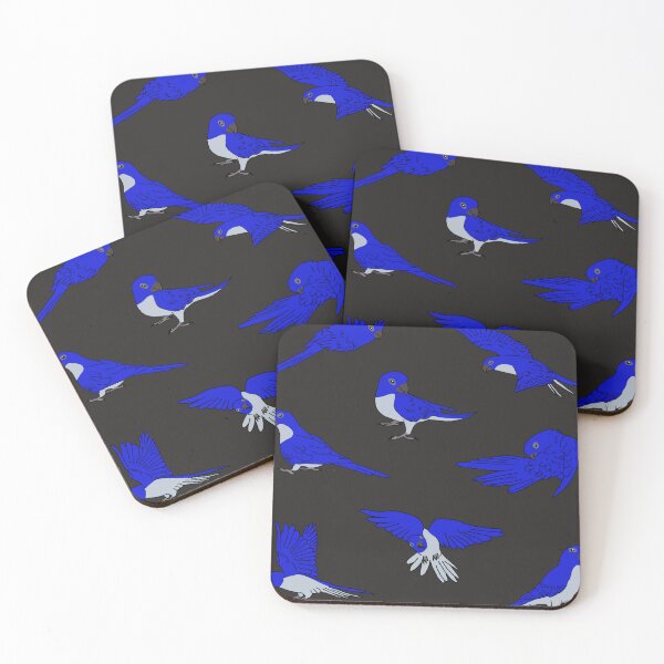 Item preview, Blue Parakeets designed and sold by Leapingdoe.