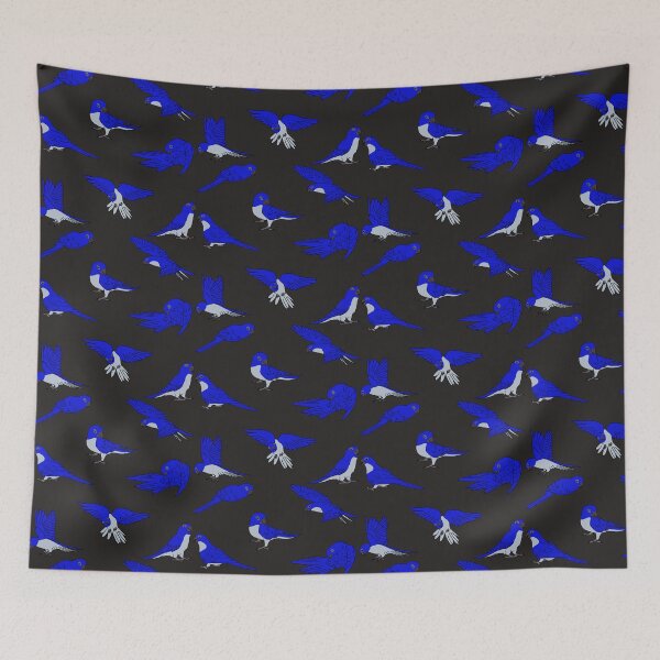 Item preview, Blue Parakeets designed and sold by Leapingdoe.