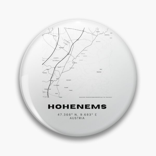 Item preview, Hohenems Map – Minimalist Vorarlberg Wall Print designed and sold by RM-Journey.